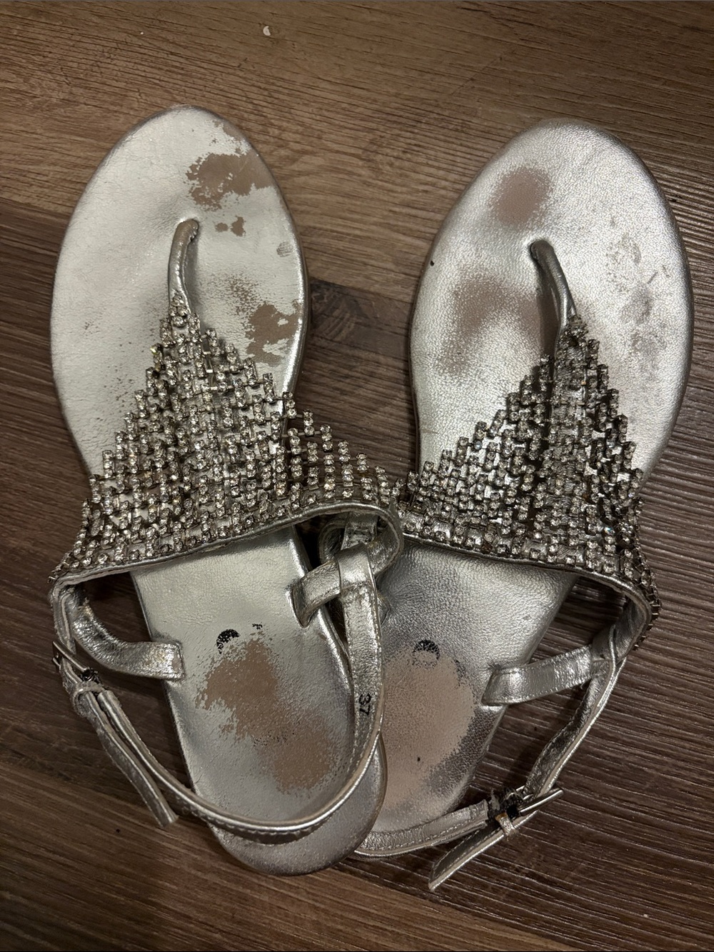 Tory Burch Silver Sandals